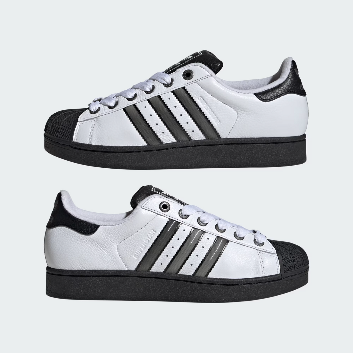 JQ3208 adidas Originals Superstar 2 Cloud White Matte Silver Core Black (Men's)