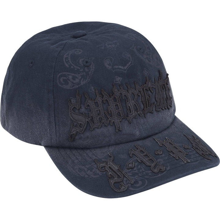 Supreme Leather Applique 6-Panel Navy