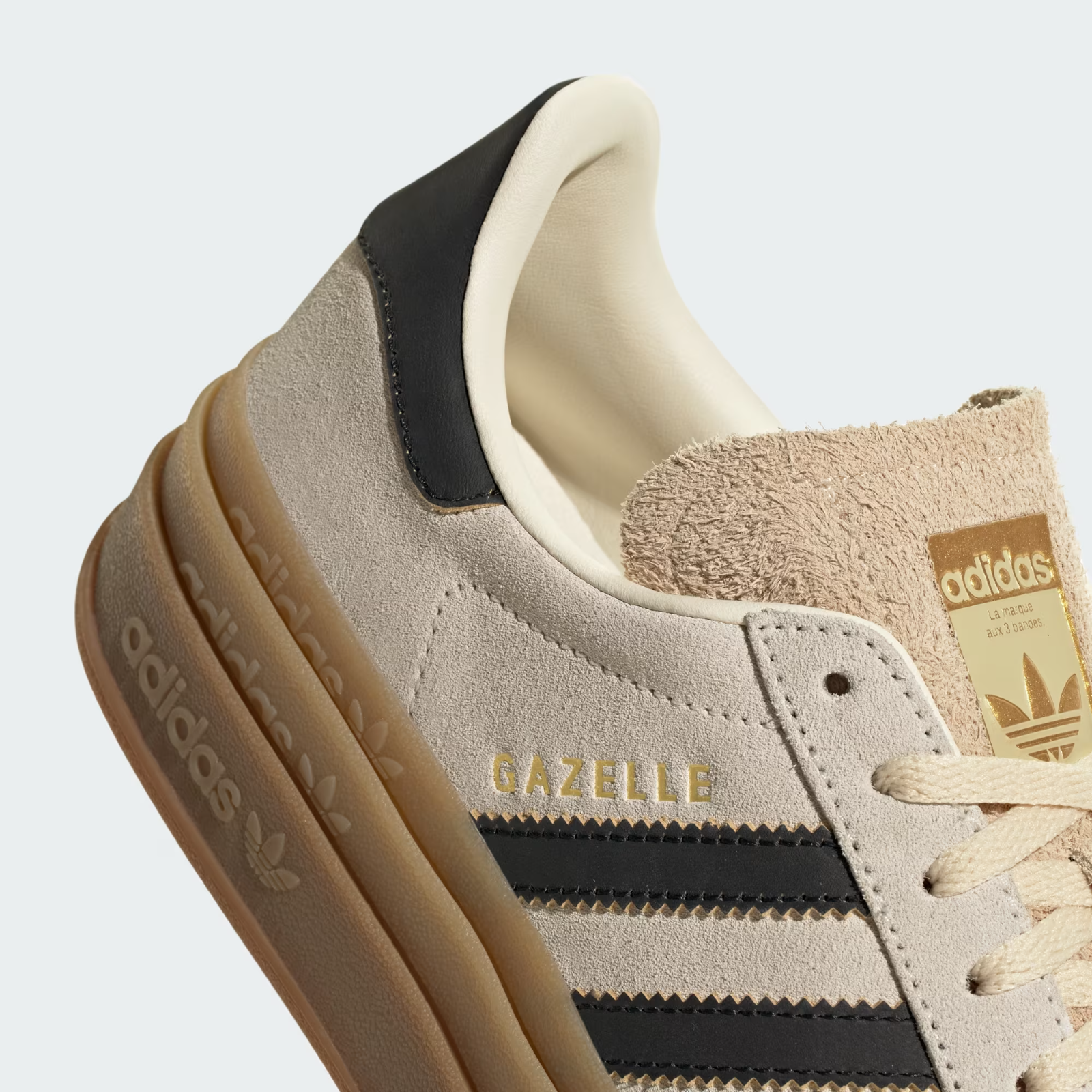 JS3892 adidas Originals  Gazelle Bold Cream White Core Black (Women's)