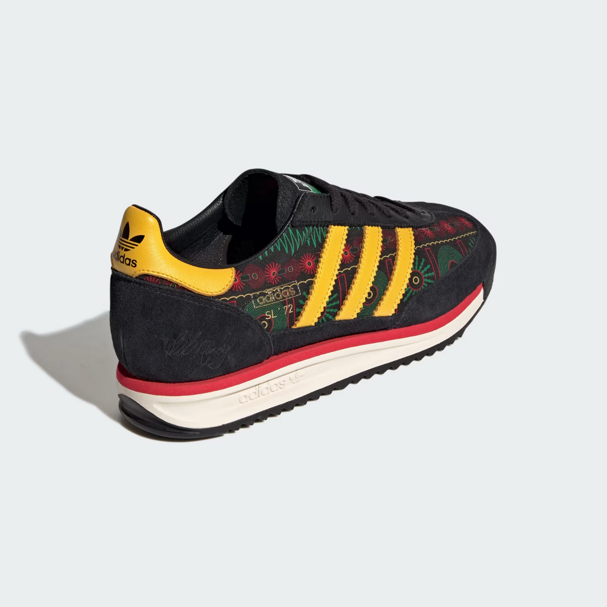 KJ4476 Bob Marley adidas SL72 Multi Colour Dark Green Red (Men's)