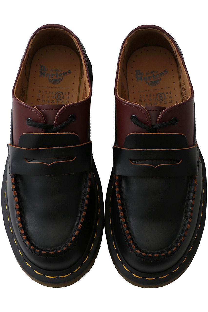 S66WR0029P8031 MM6 Maison Margiela Dr.Martens Mocassin Oxblood Red Black (Men's)