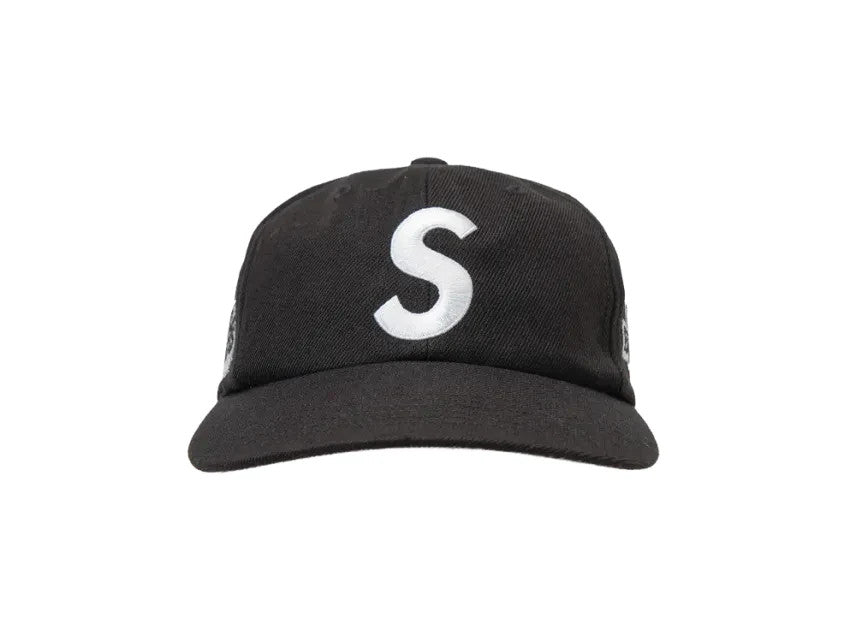 Supreme World Famous S Logo 6-Panel (26SS) "Black"