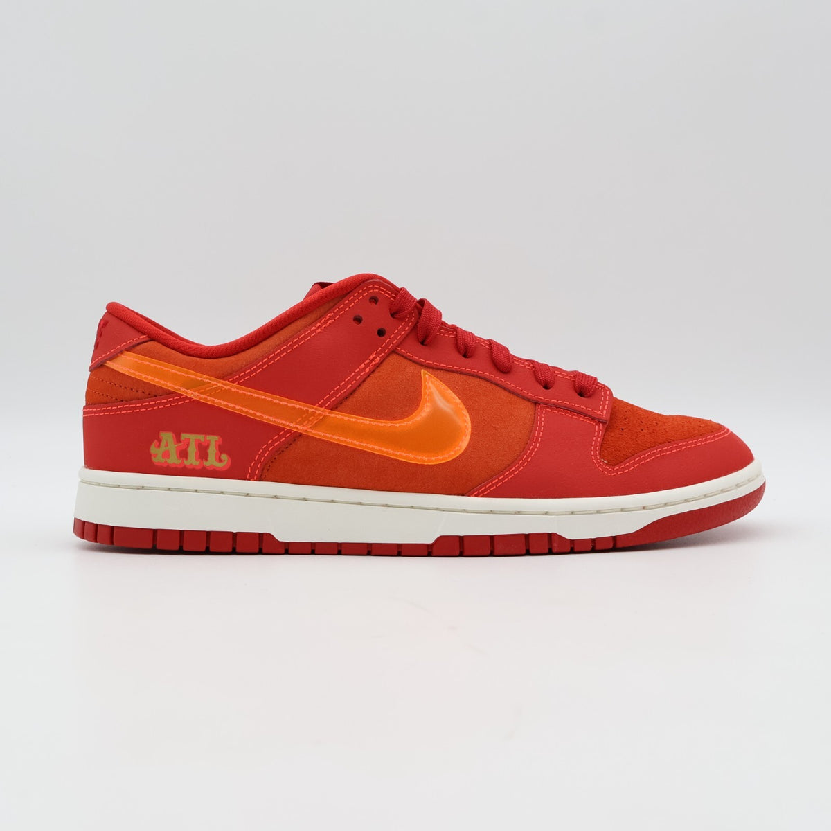 FD0724-657 Nike Dunk Low ATL University Red Bright Crimson Orange (Men's)
