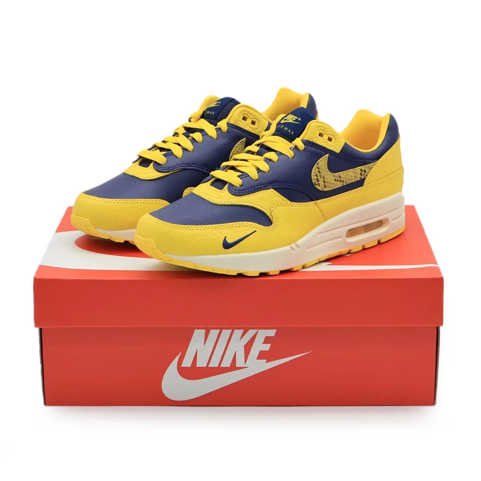 FJ5479-410 Nike Air Max 1 PRM Head to Head Midnight Navy Varsity Maize (Women's)