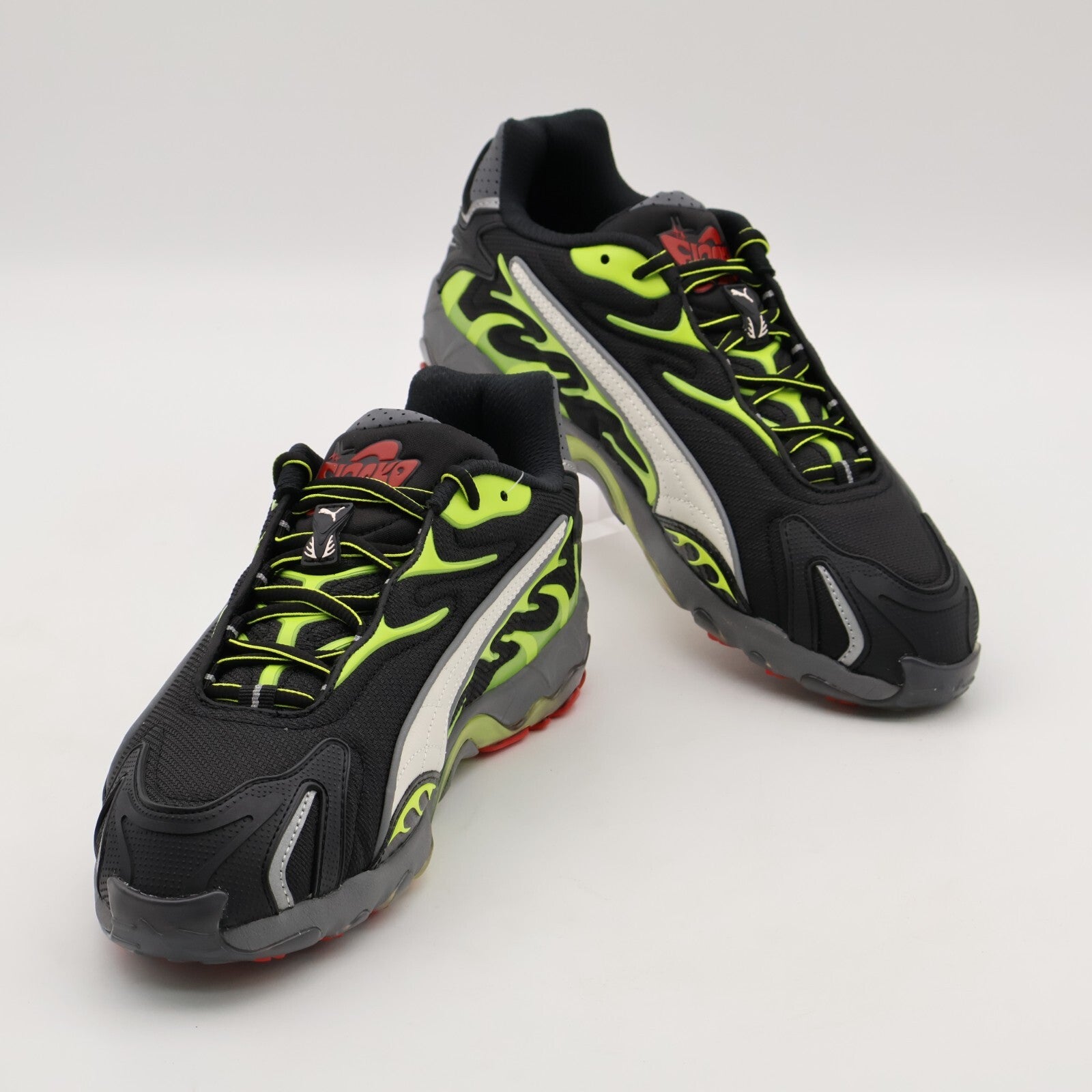 402459-01 A$AP Rocky Puma Inhale Mesh Puma Black Warm White Lime Pow (Men's)