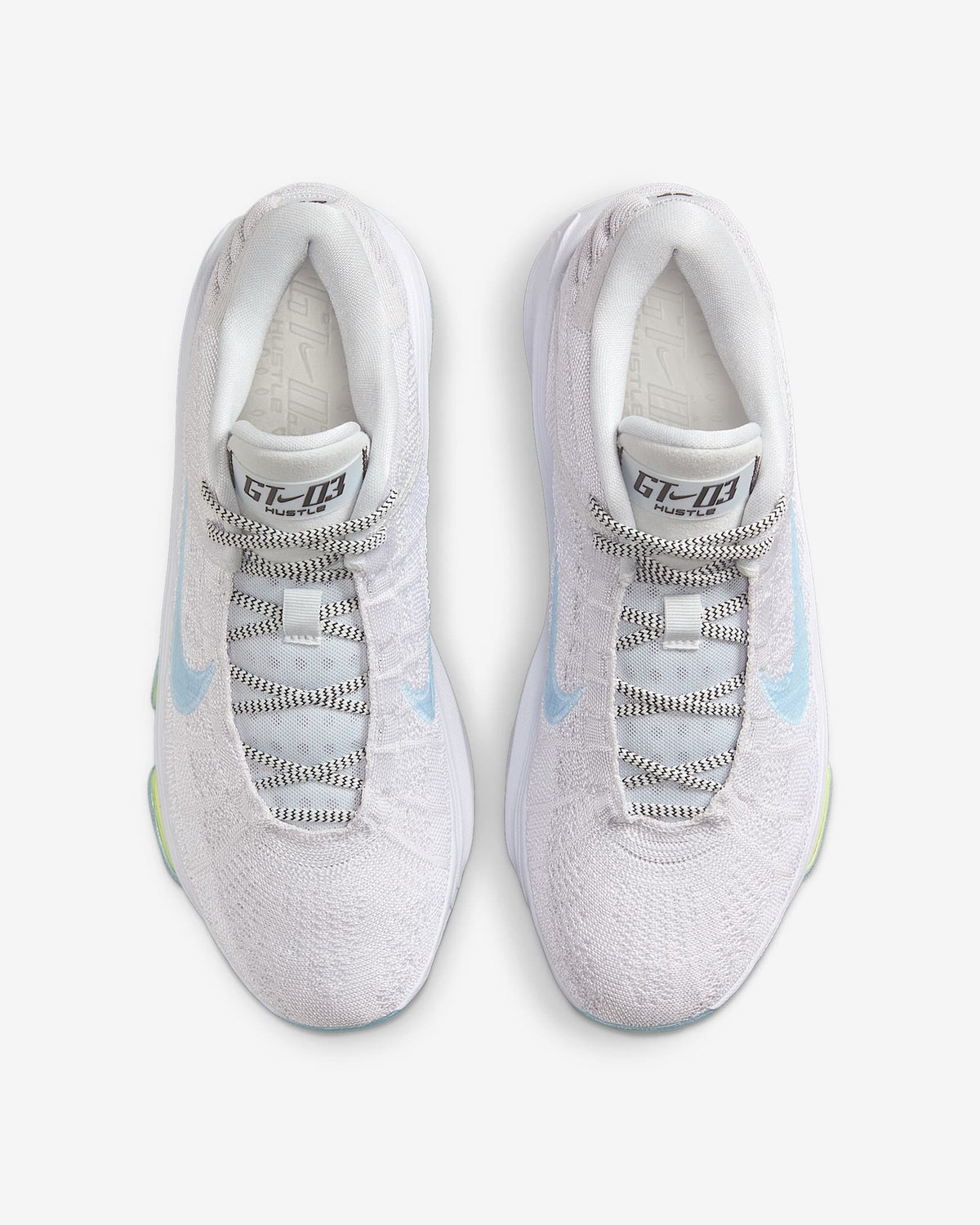FV5952-004 Nike GT Hustle 3 Pure Platinum White Light Lemon Twist Glacier (Men's