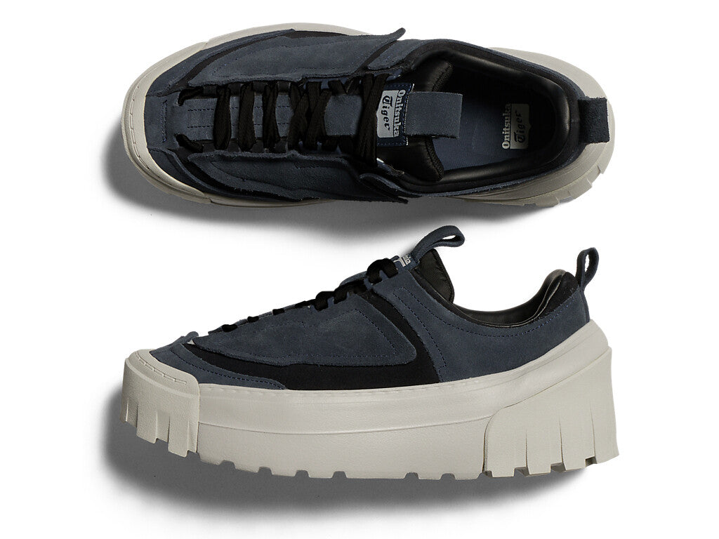 1183C399-400  Onitsuka Tiger Chunky Runner Lo Iron Navy Black (Men's)