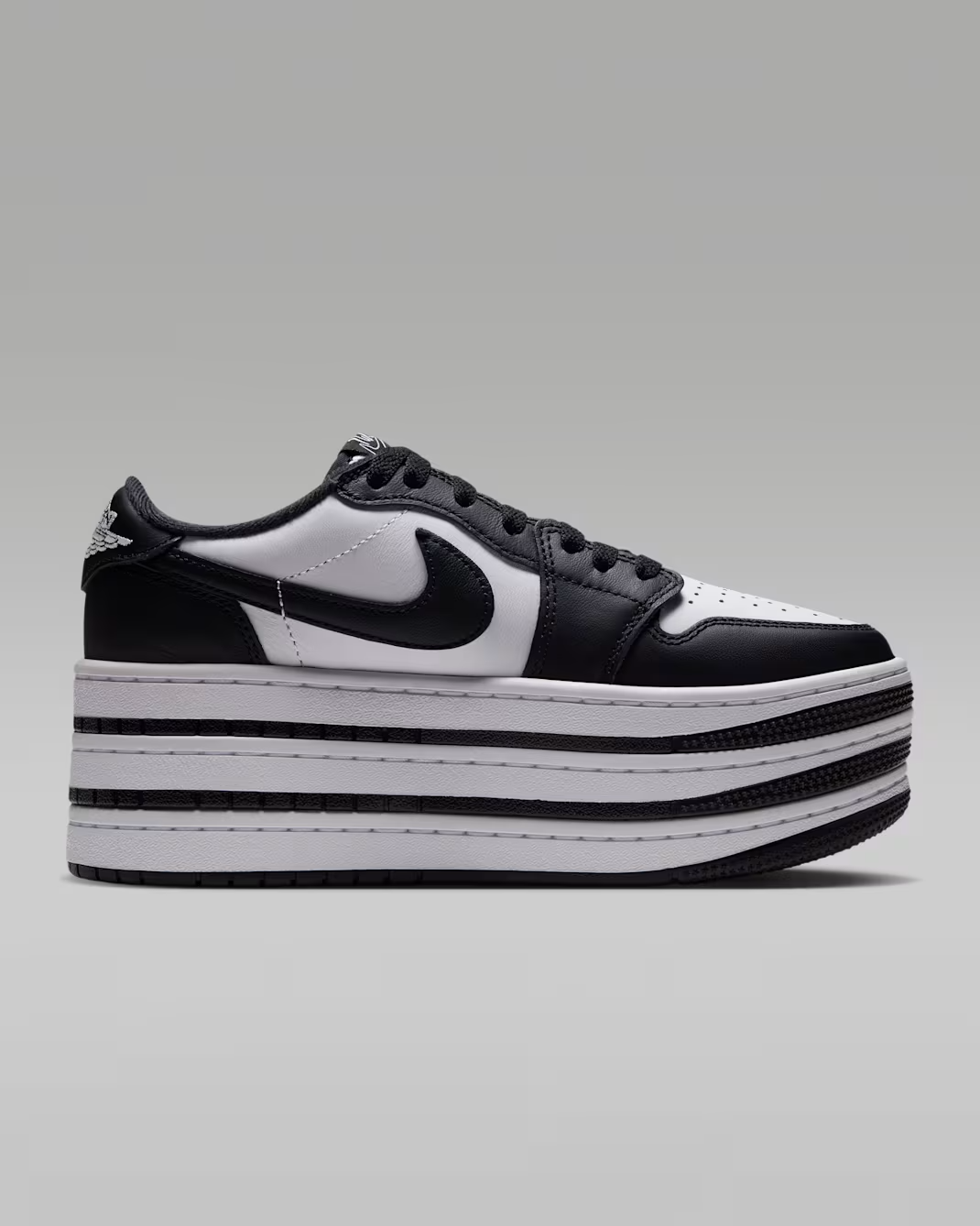 HV8288-002 Nike Air Jordan 1 Triple Stack "Black/White" (Women's)