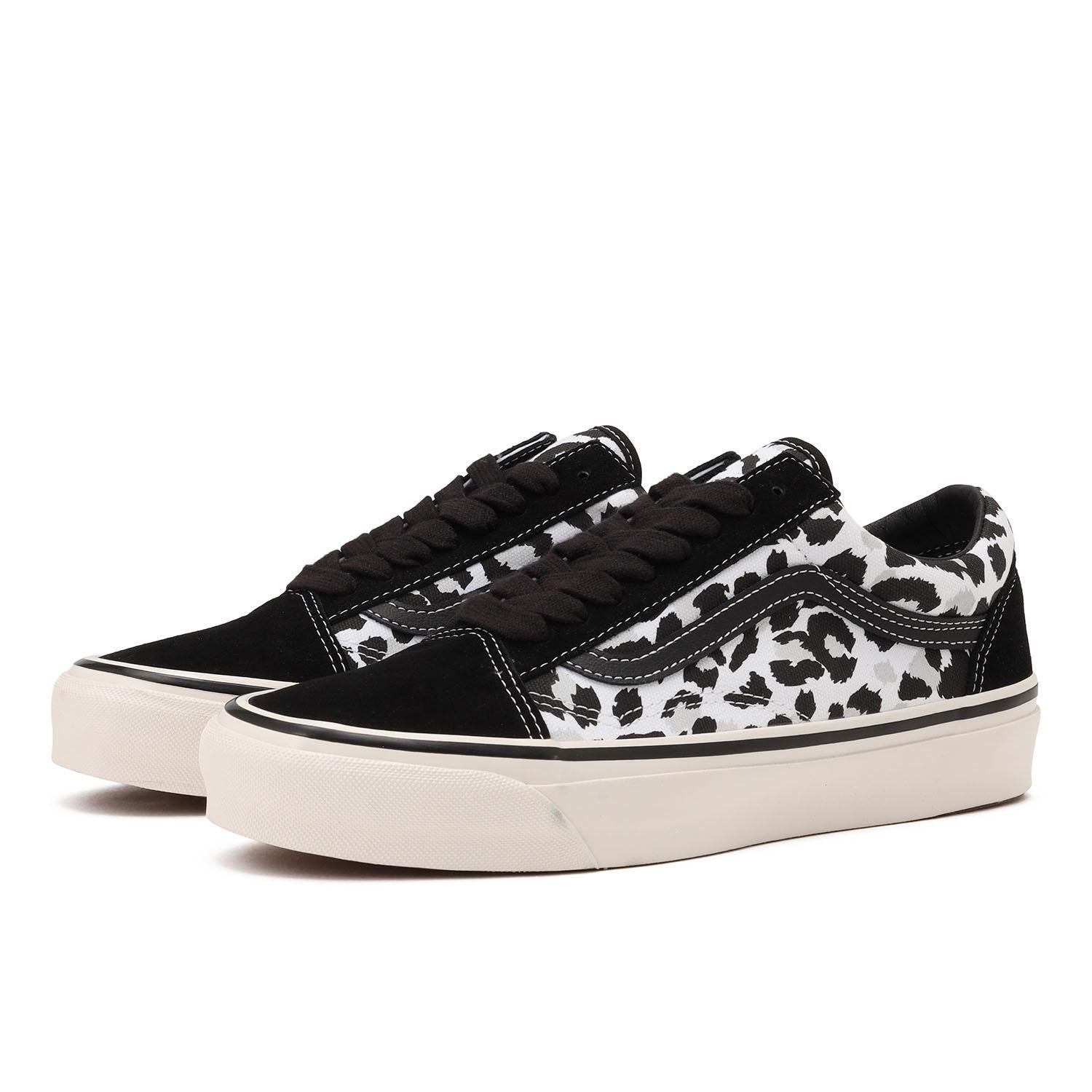 VN000D56BA2 Vans Premium Old Skool Leopard Black White (Men's)