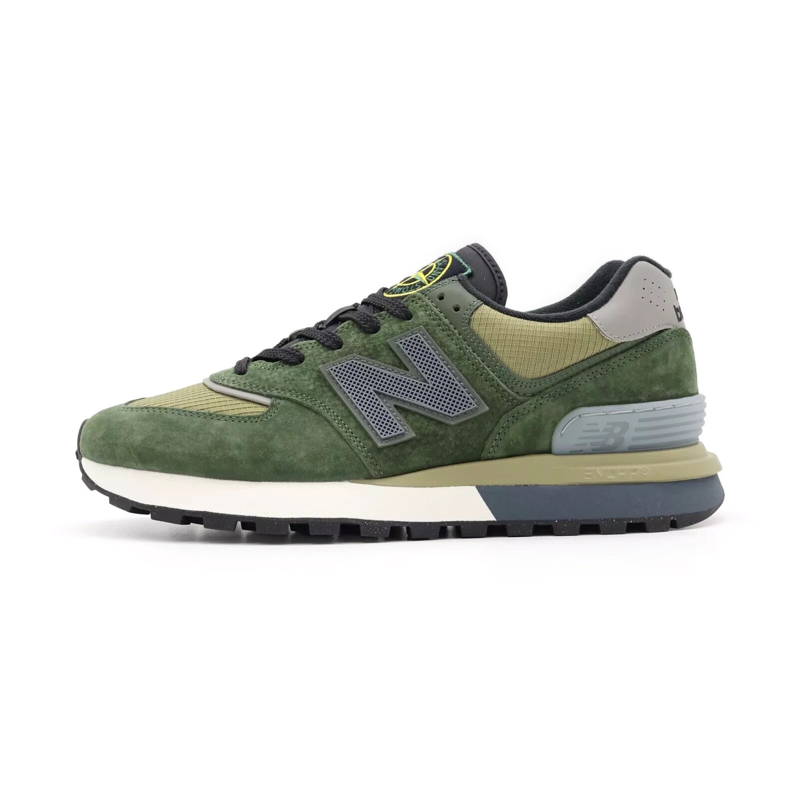 U574LGIL Stone Island New Balance 574 Legacy Dark Green Khaki Brown Grey (Men's)