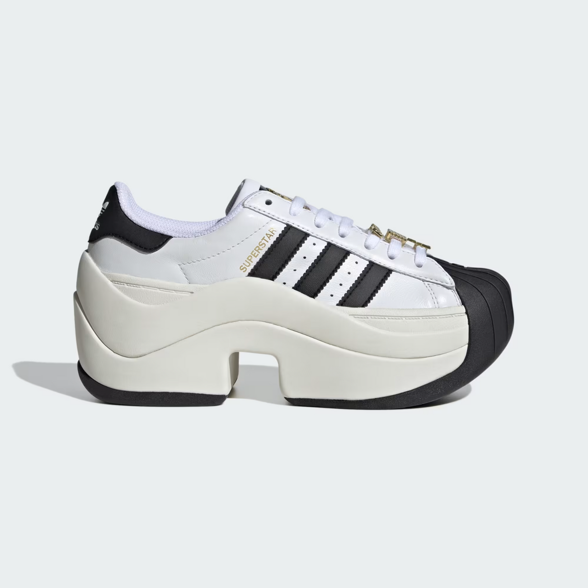 JR9895 adidas Originals Superstar Bold Cloud White Off White Core Black (Women's