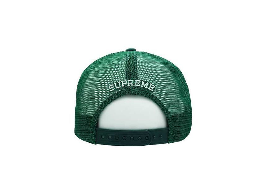 Supreme Pin Up Mesh Back 5-Panel Green