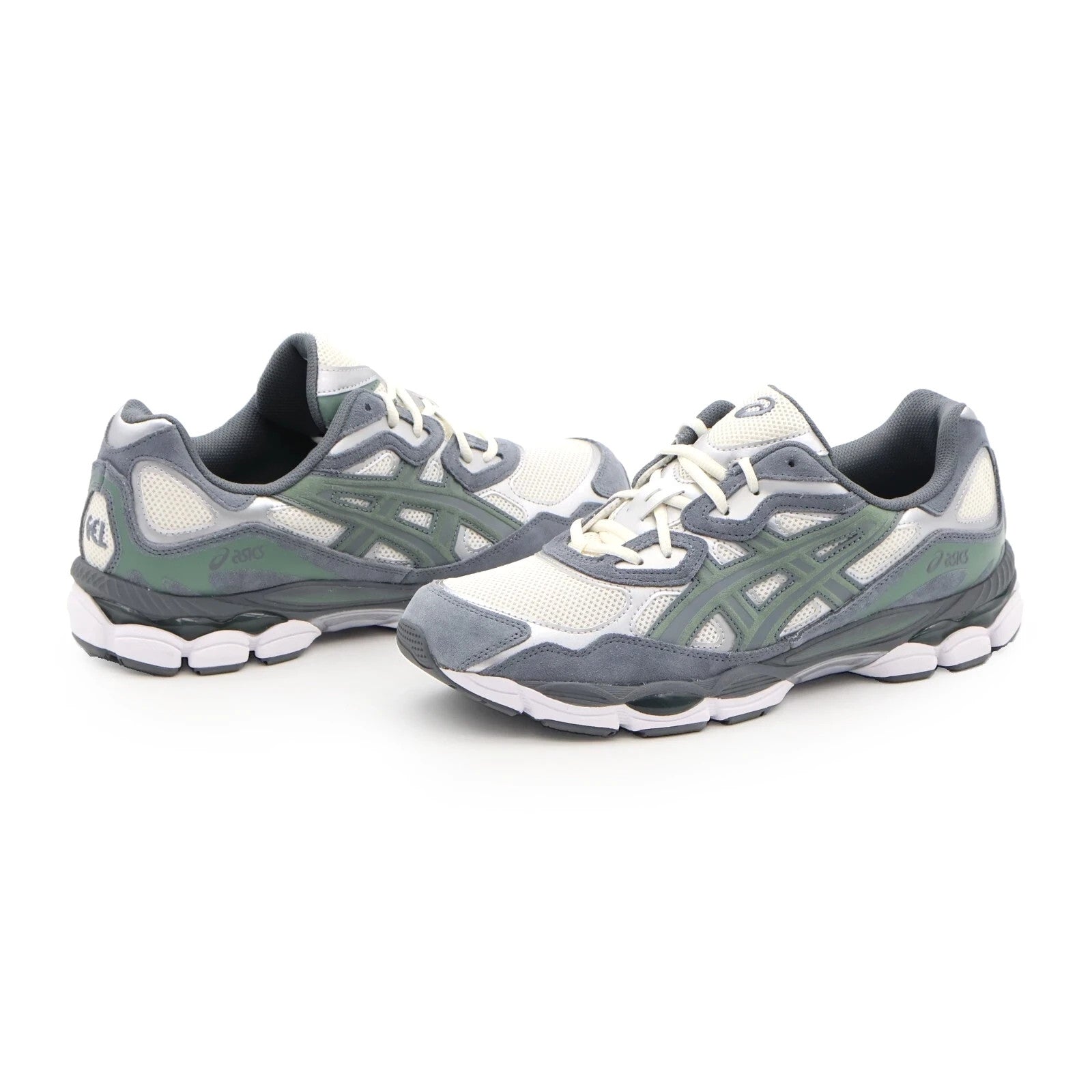 1203A383-101 Asics Gel-NYC Cream Steel Grey Ivory Khaki Green White (Men's)