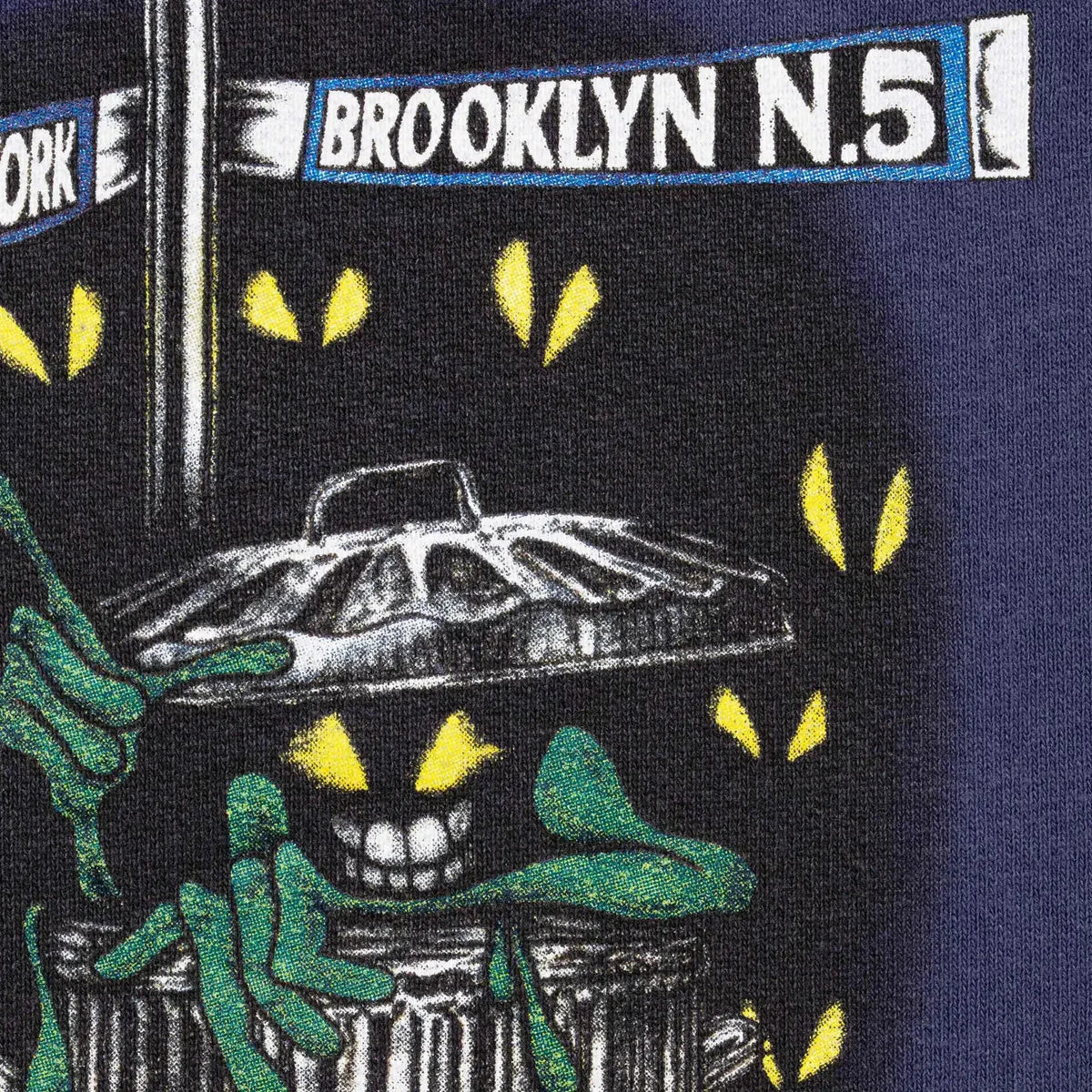 Supreme DSNY Zip Up Hooded Sweatshirt Washed Navy