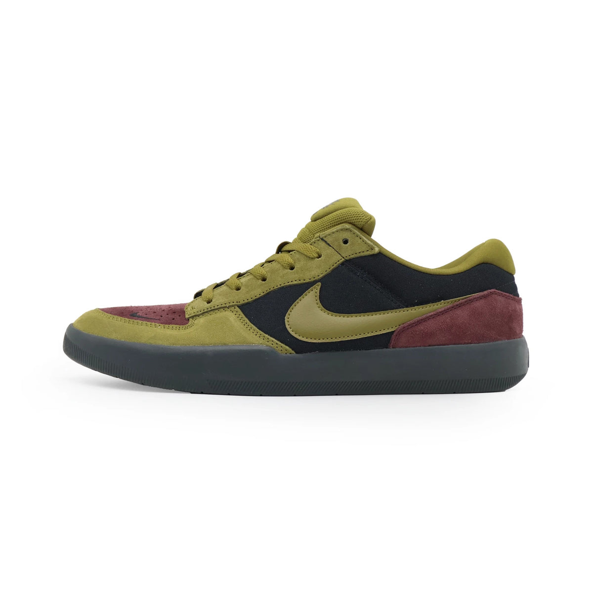 DV5477-008 Nike SB Force 58 Black Burgundy Crush Off Noir Olive Flak (Men's)