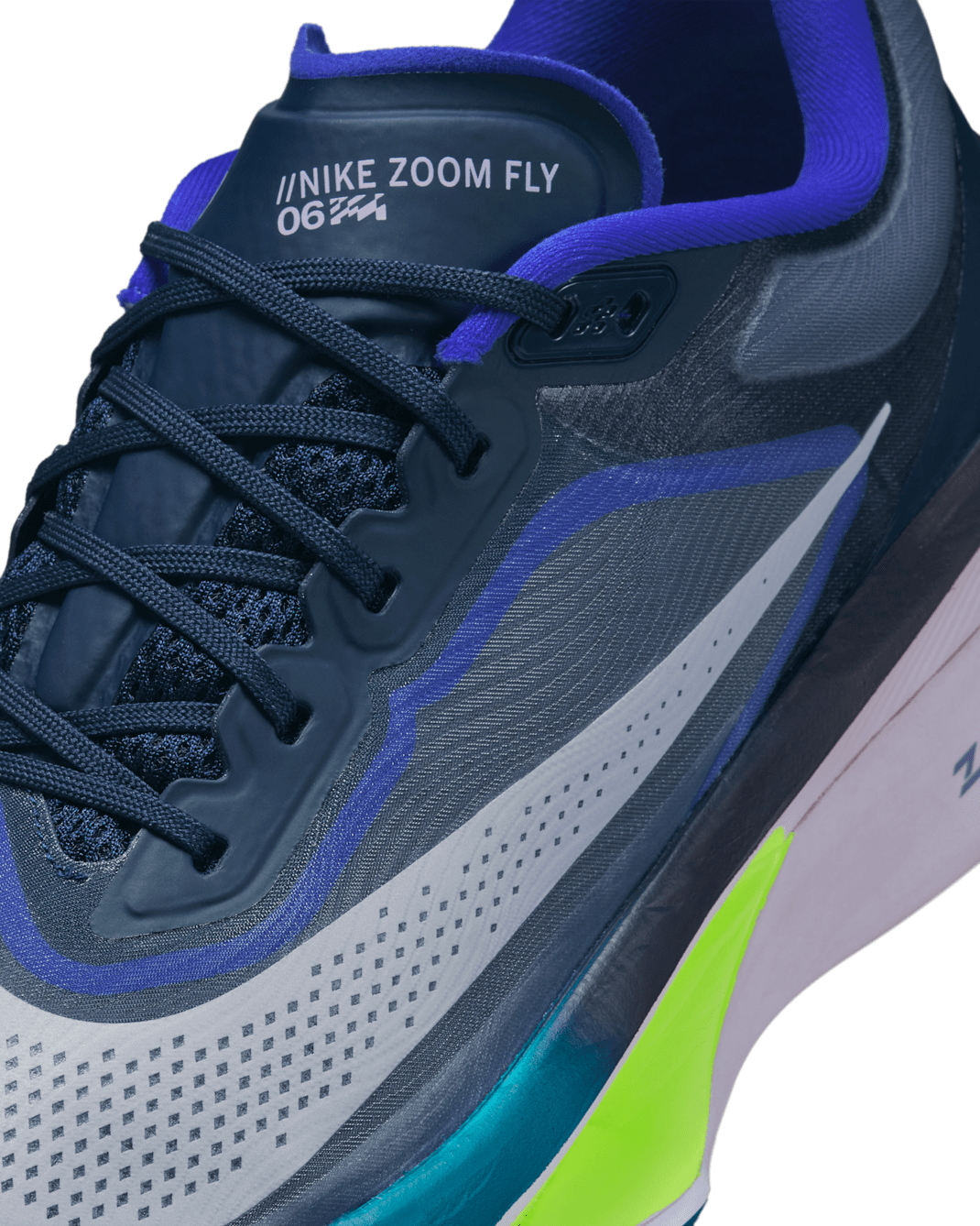 FN8454-403 Nike Zoom Fly 6 Obsidian Persian Violet Volt White (Men's)