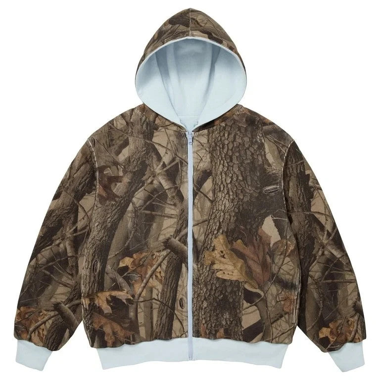 Supreme Reversible Work Zip Up Hooded Sweatshirt Light Blue