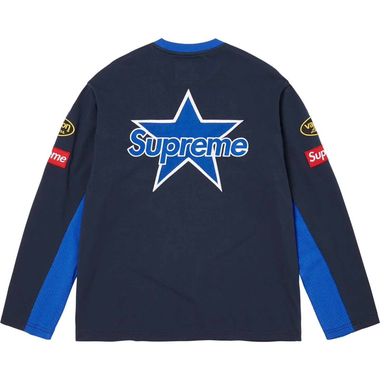 Supreme Vanson Leathers L/S Top Navy