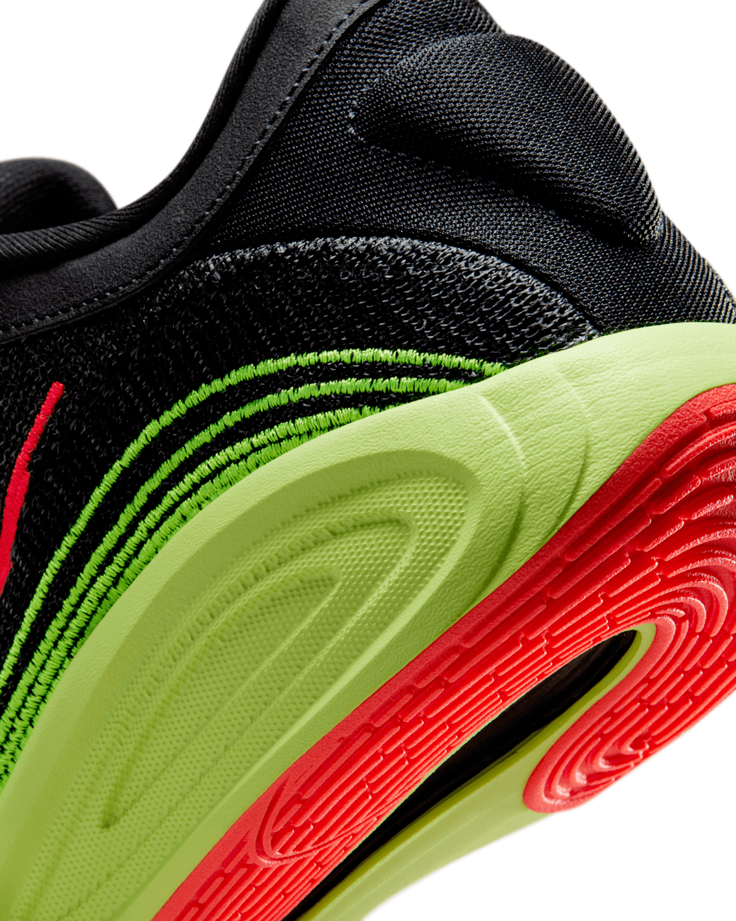 FJ7808-007 Nike GT Hustle Academy Black Volt Bright Crimson (Men's)