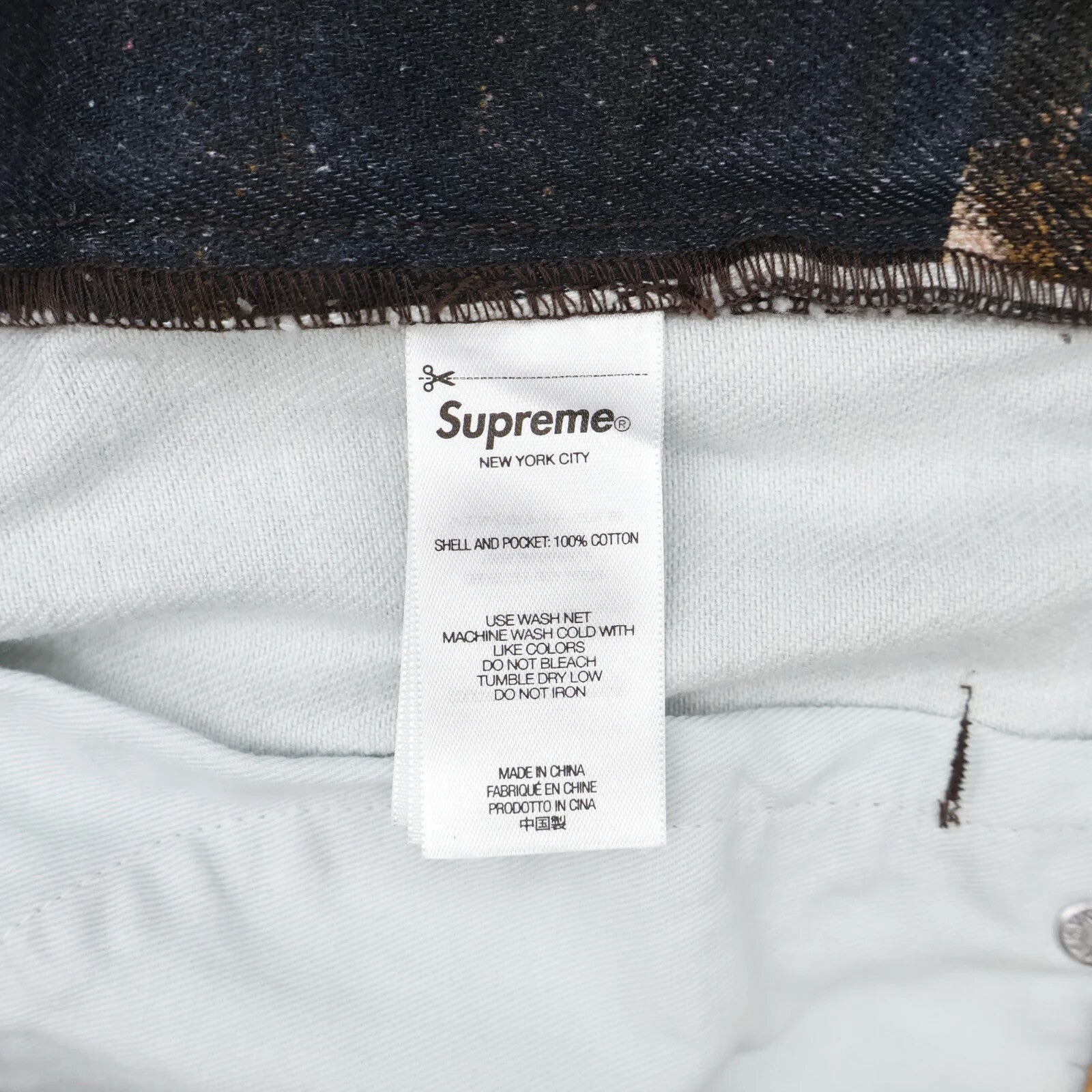 Supreme Ernie Barnes Baggy Denim Short Pool Hall