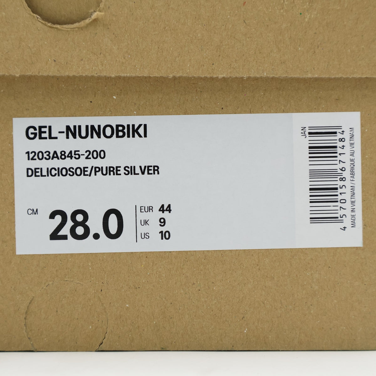 1203A845-200 KITH Ronnie Fieg Asics Gel-Nunobiki Delicioso Pure Silver (Men's)