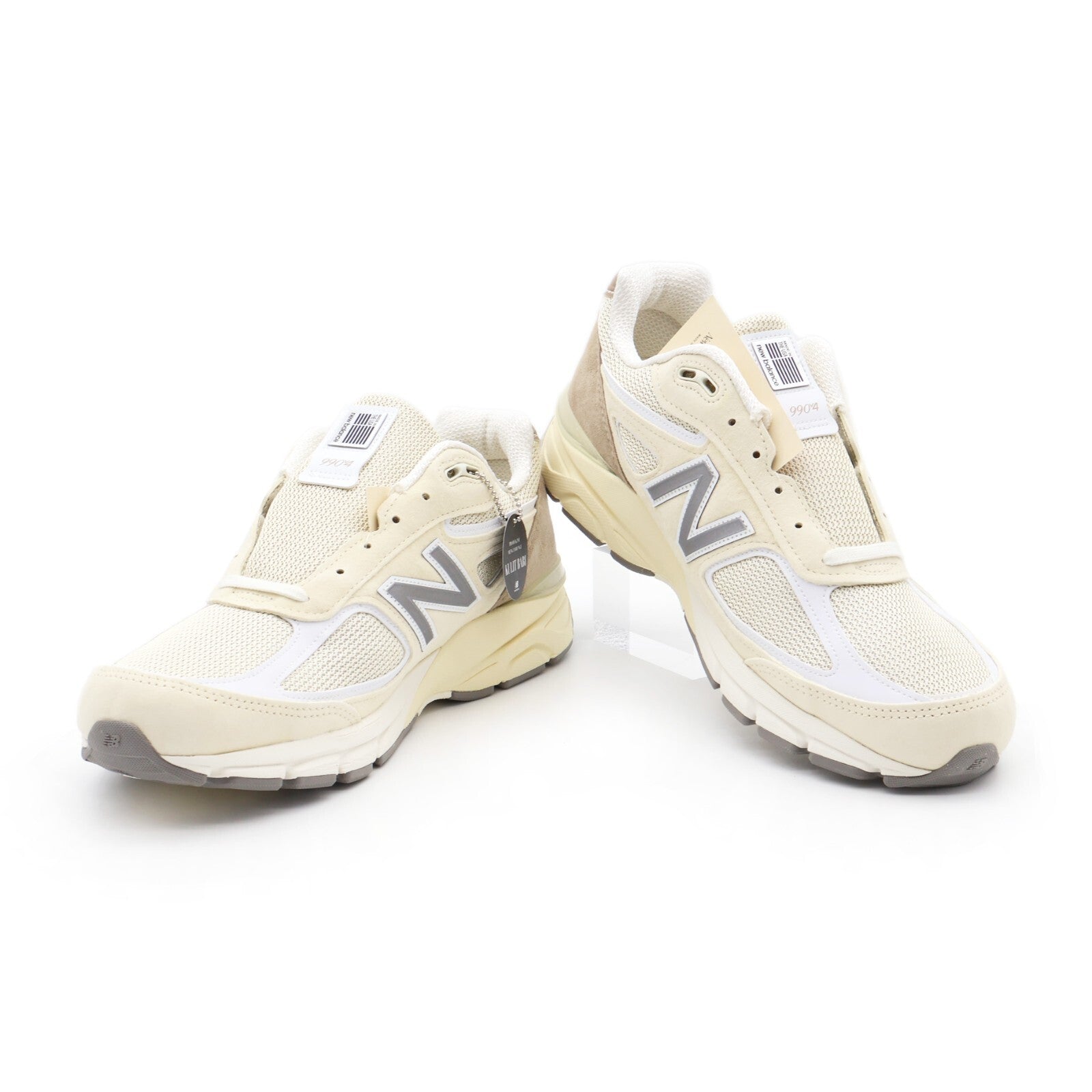 U990TE4 New Balance 990V4 Beige Limestone White Beige Cream Ivory Grey (Men's)