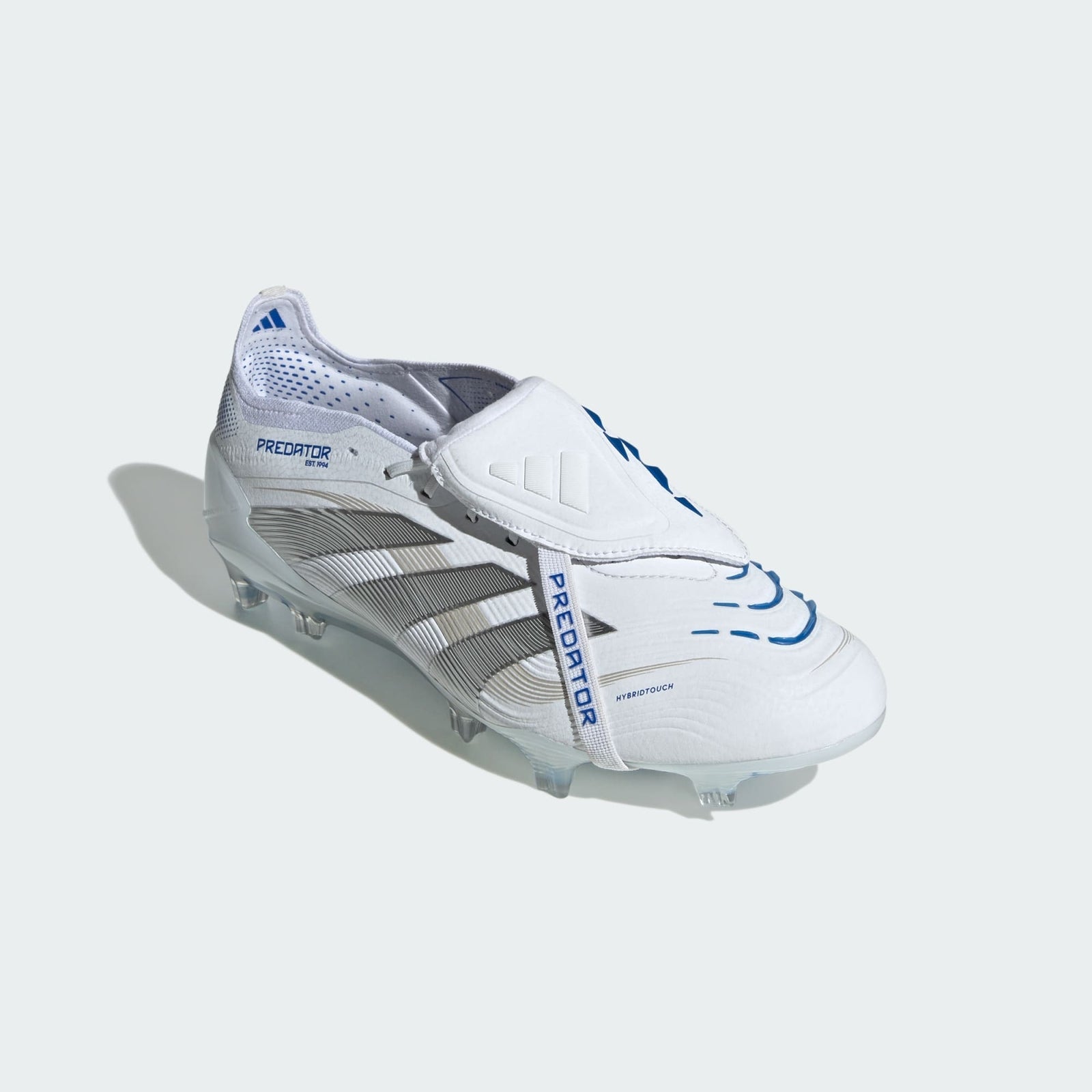 ID8965 adidas Predator Elite Fold Over Tongue FG Cloud White Silver (Men's)