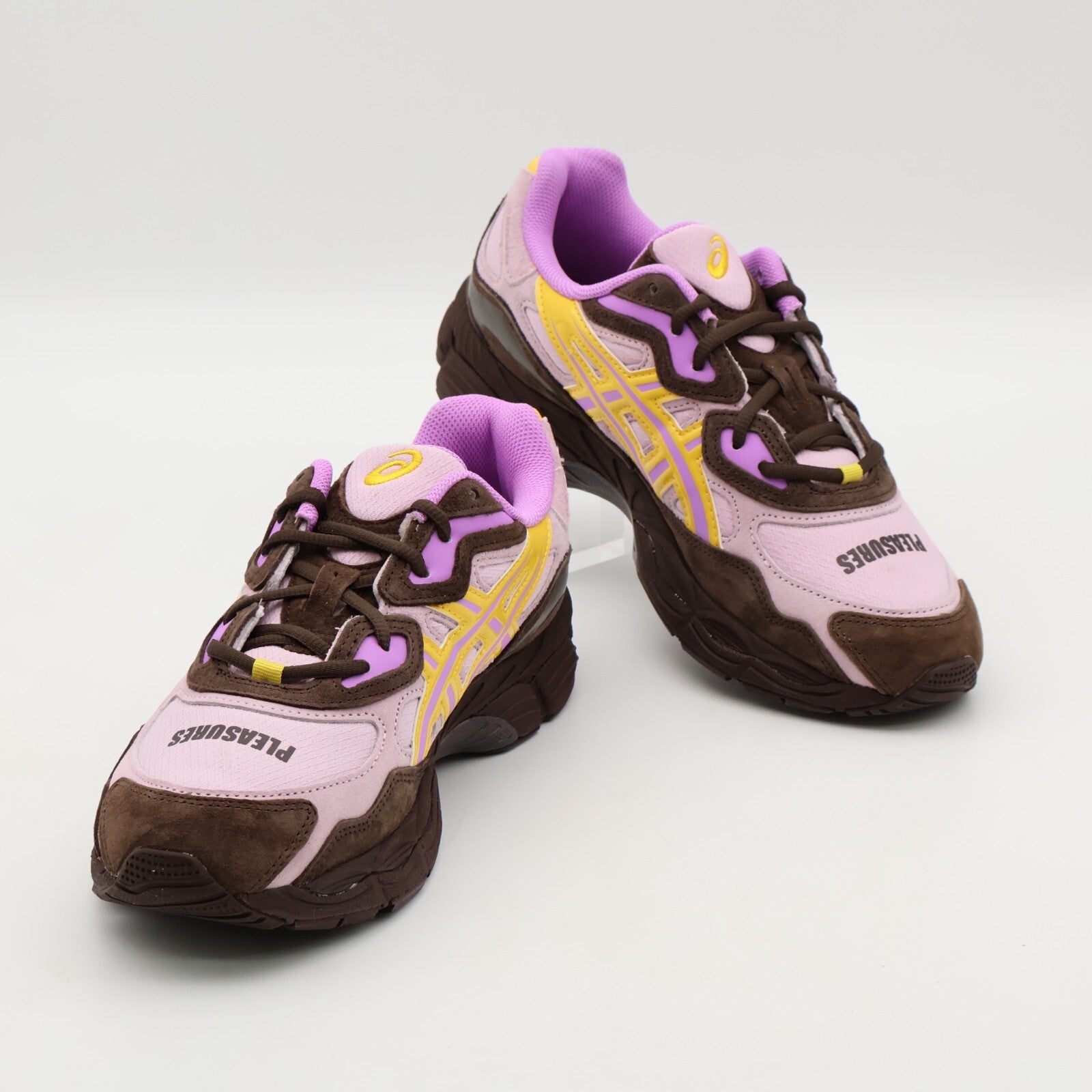 1203A622-700 PLEASURES Asics Gel-NYC Pink Brown Yellow (Men's)