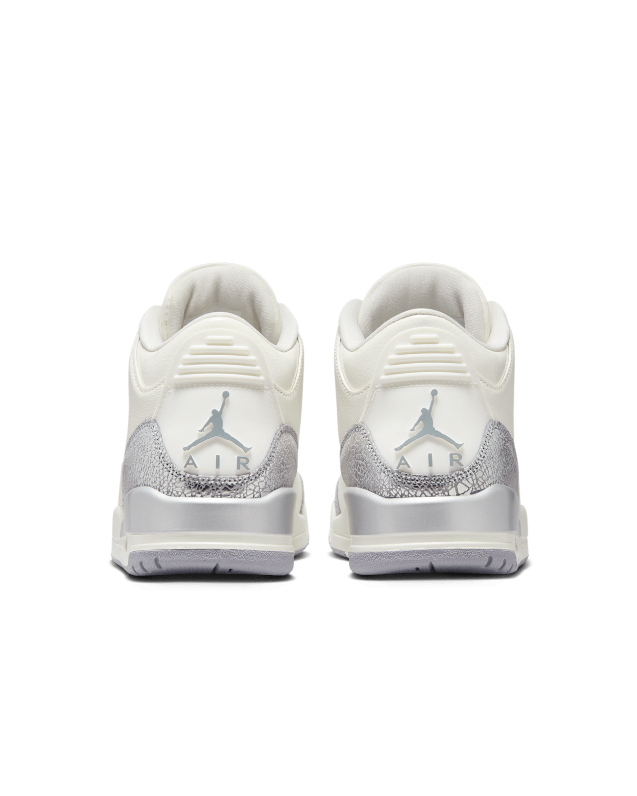CK9246-100 Nike  Air Jordan 3 Retro Sail Metallic Silver (Women's)