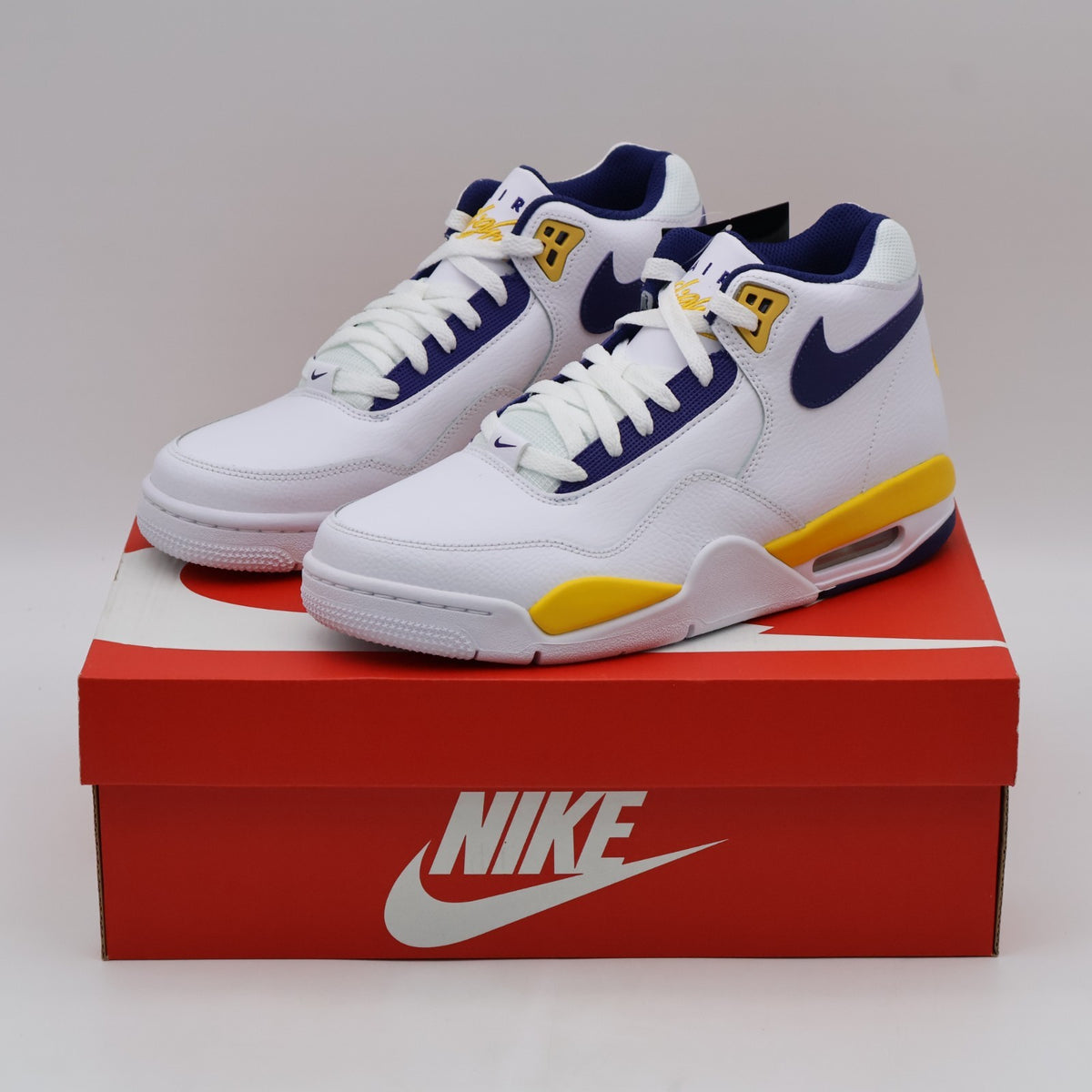 BQ4212-102 Nike Air Flight Legacy Lakers Home (Men's)