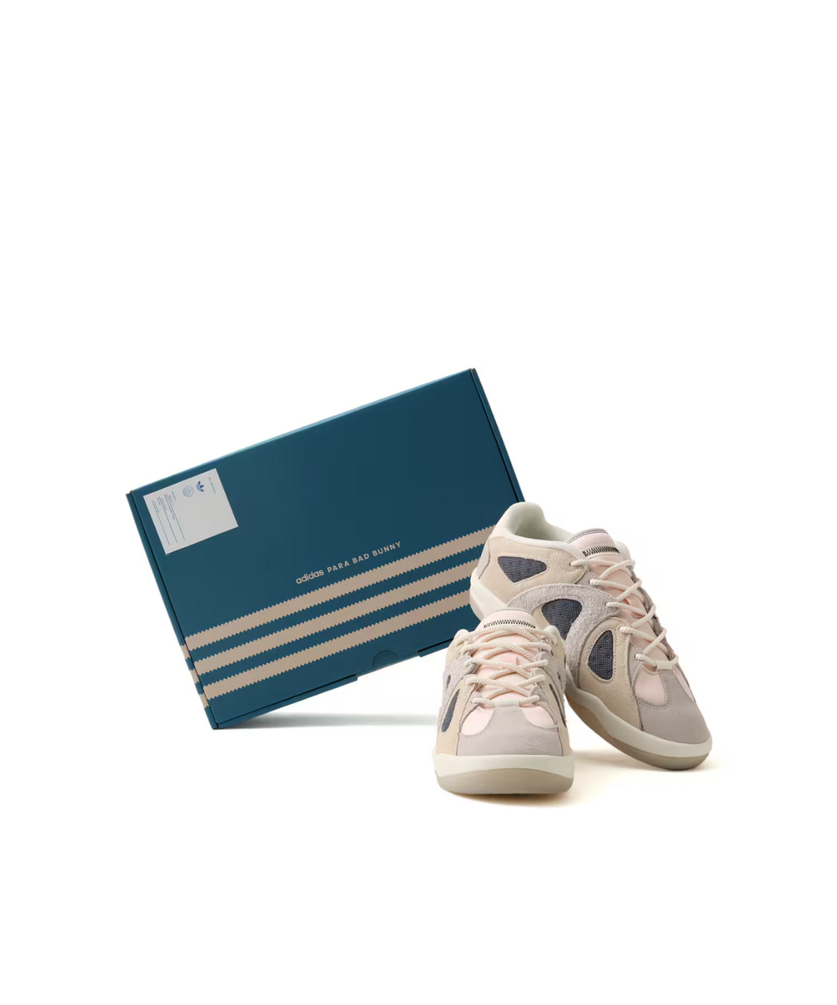 LC5466 Bad Bunny Ã adidas Badbo 1.0 Low "Chalk White/Grey Two" (Men's)