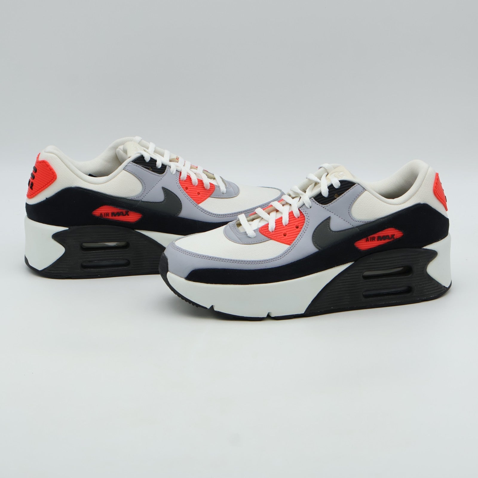 FD4328-101 Nike Air Max 90 LV8 Summit White Black Wolf Grey Smoke Grey (Men's)