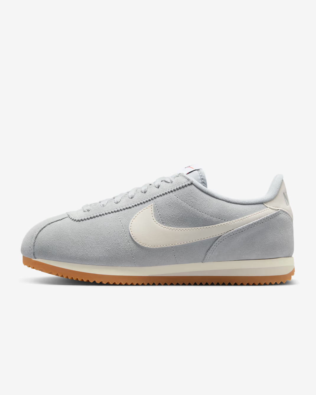IB1857-002 Nike Cortez Light Smoke Grey Sail Gum Light Brown (Women's)