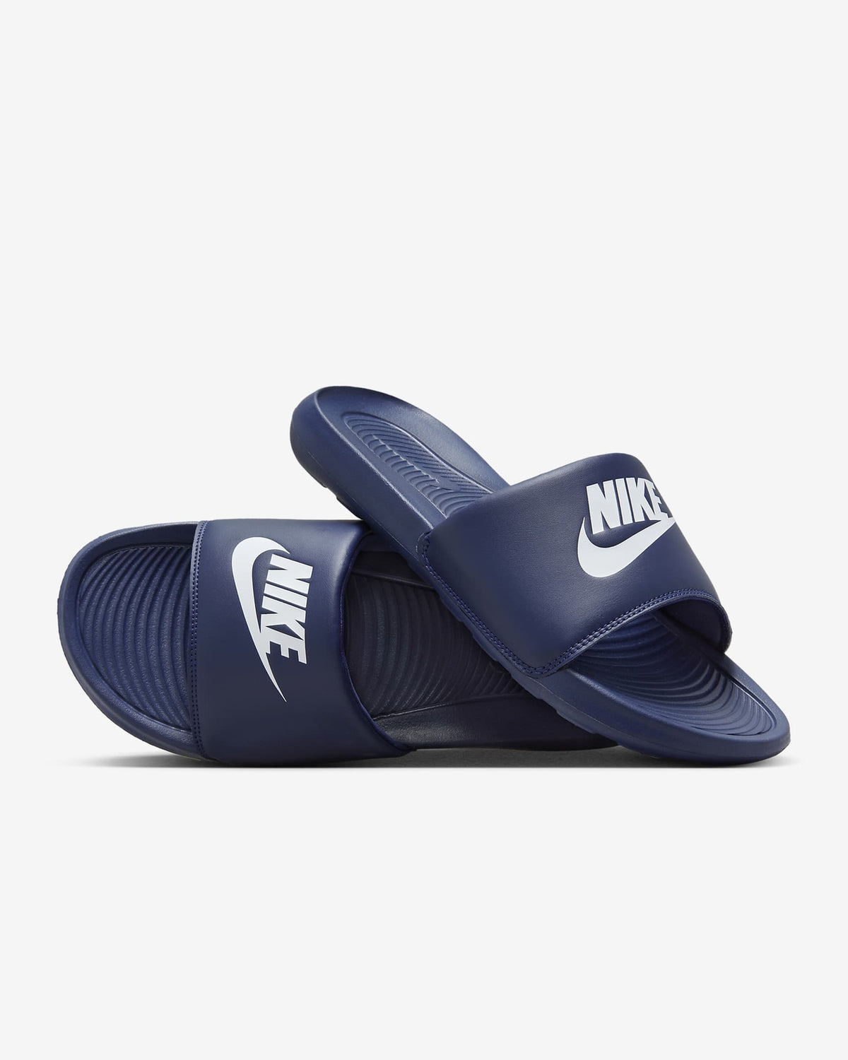 CN9675-401 Nike Victori One Slide Midnight Navy Midnight Navy White (Men's)