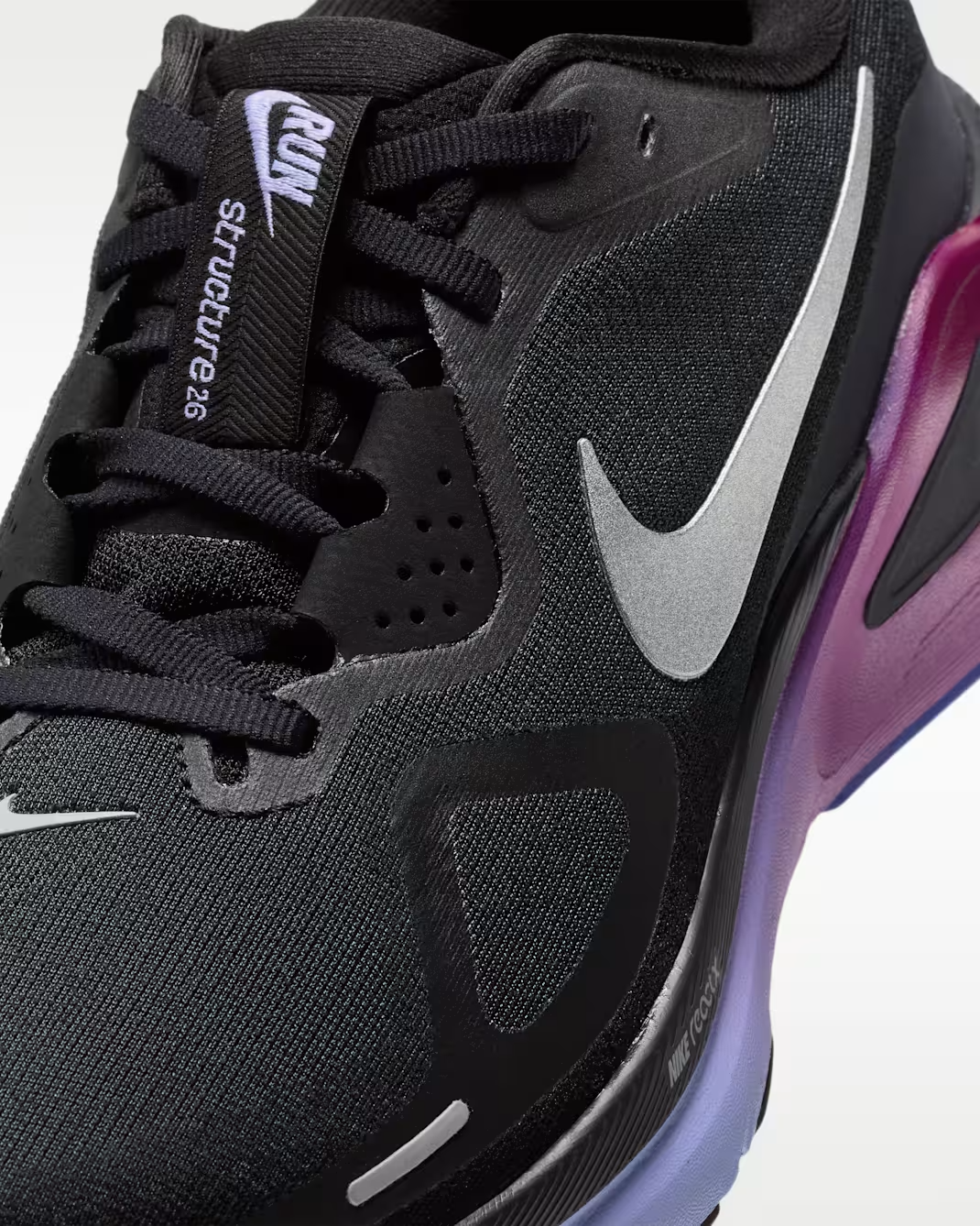 HJ1101-006 Nike Structure 26 "Black/Gridiron" (Women's)
