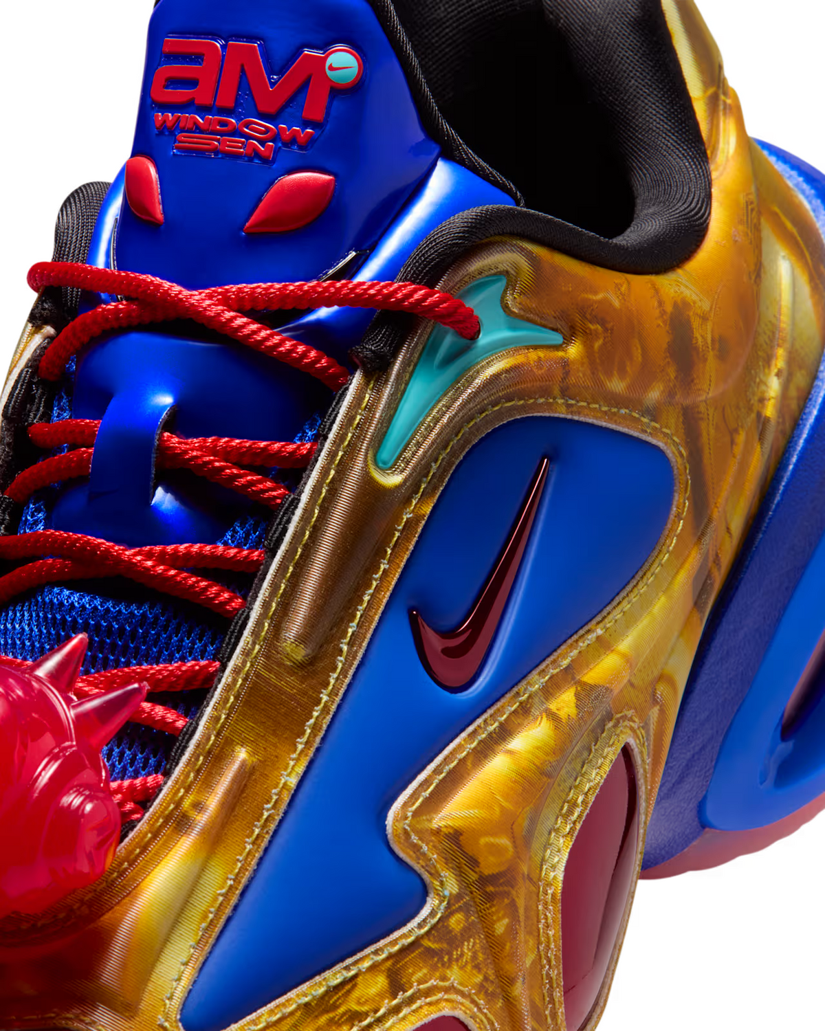 IQ3838-700 Windowsen Nike Air Max Muse Metallic Gold Chile Red (Women's)