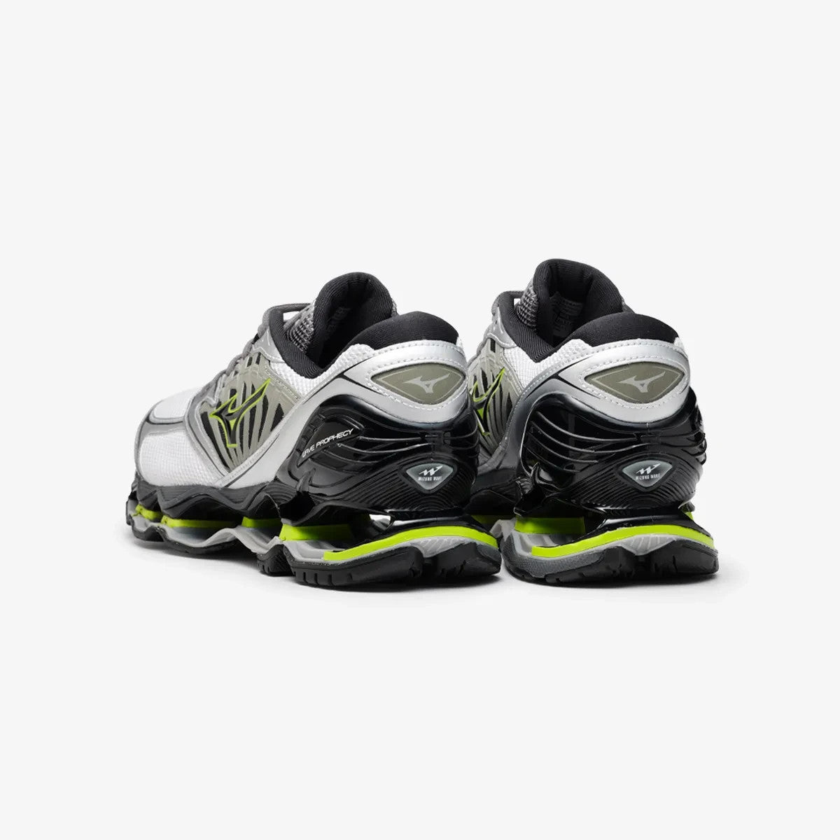 D1GA333711 Mizuno Wave Prophecy LS "Light Grey/Black/Lime Green" (Men's)