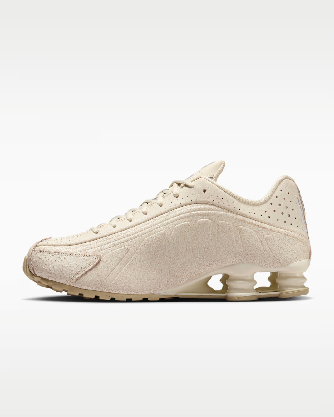 IO4544-100 Nike Shox R4 Natural Metallic Silver (Men's)