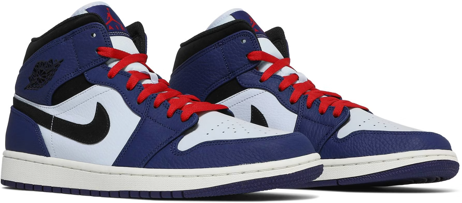 852542-400 Nike Air Jordan 1 Mid "Deep Royal Blue" (Men's)
