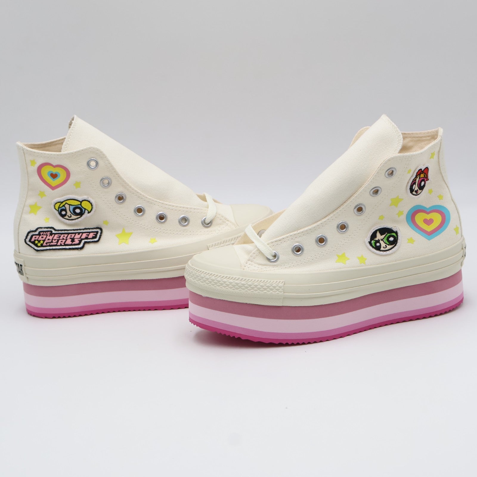 31312820 The Powerpuff Girls Converse All Star Chunkyline Hi White (Women's)
