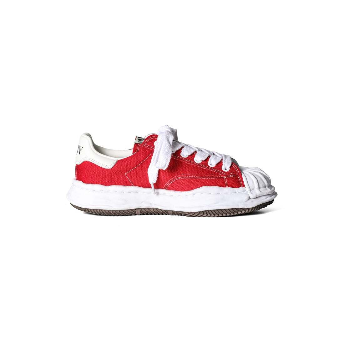 A08FW735-red Maison MIHARA YASUHIRO BLAKEY Original Sole Canvas Low Cut (Men's)