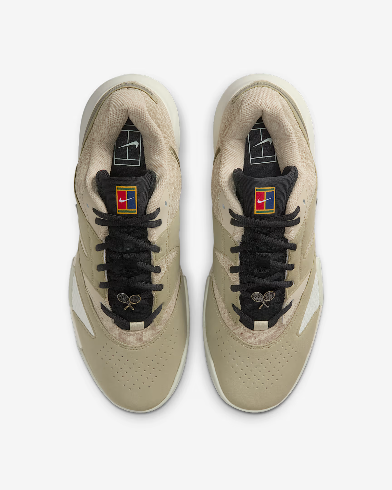 HV1474-200 NikeCourt Lite 4 Heritage Tennis Shoes Desert Khaki Neutral  (Men's)