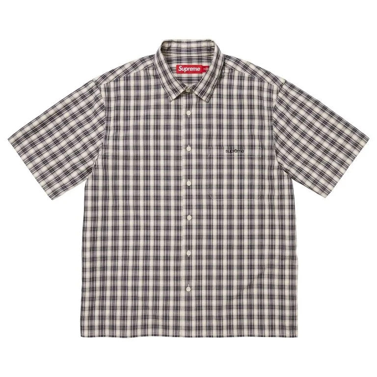 Supreme Mini Plaid S/S Shirt Stone