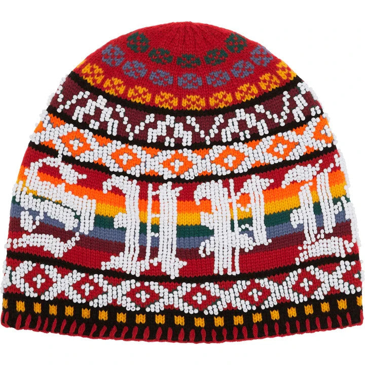 Supreme Beaded Beanie Red