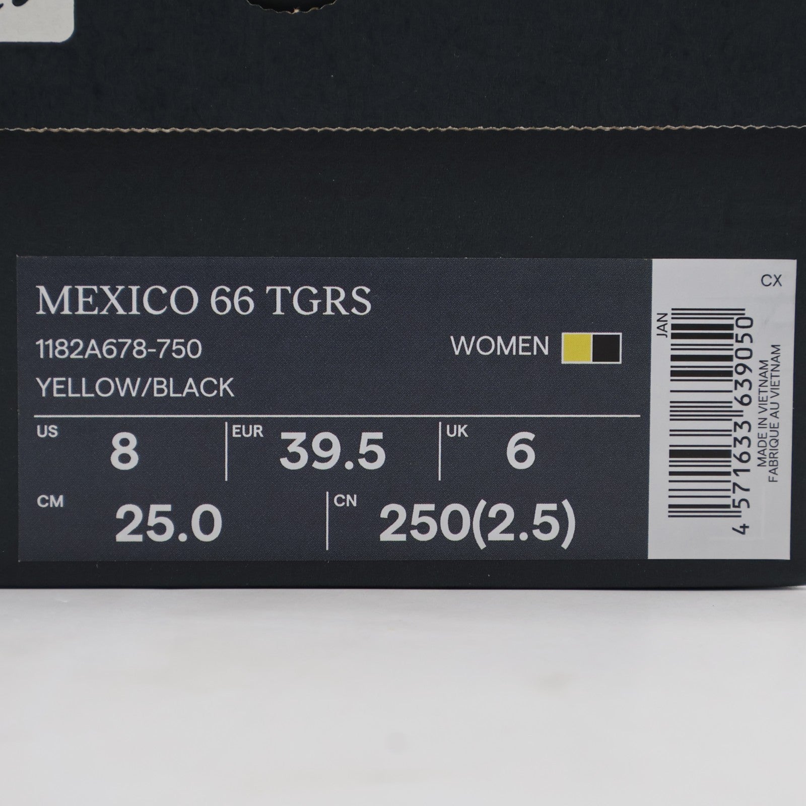 1182A678-750 Onitsuka Tiger Mexico 66 TGRS Yellow Black (Women's)