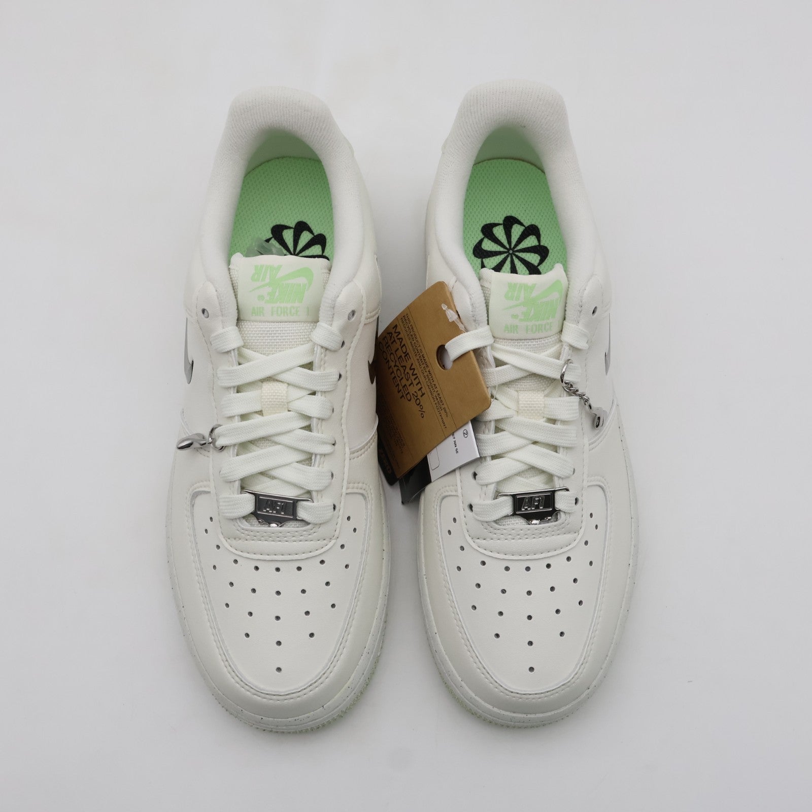 FN8540-100 Nike Air Force1 Low Next Nature SE Sail Sea Glass Volt (Women's)
