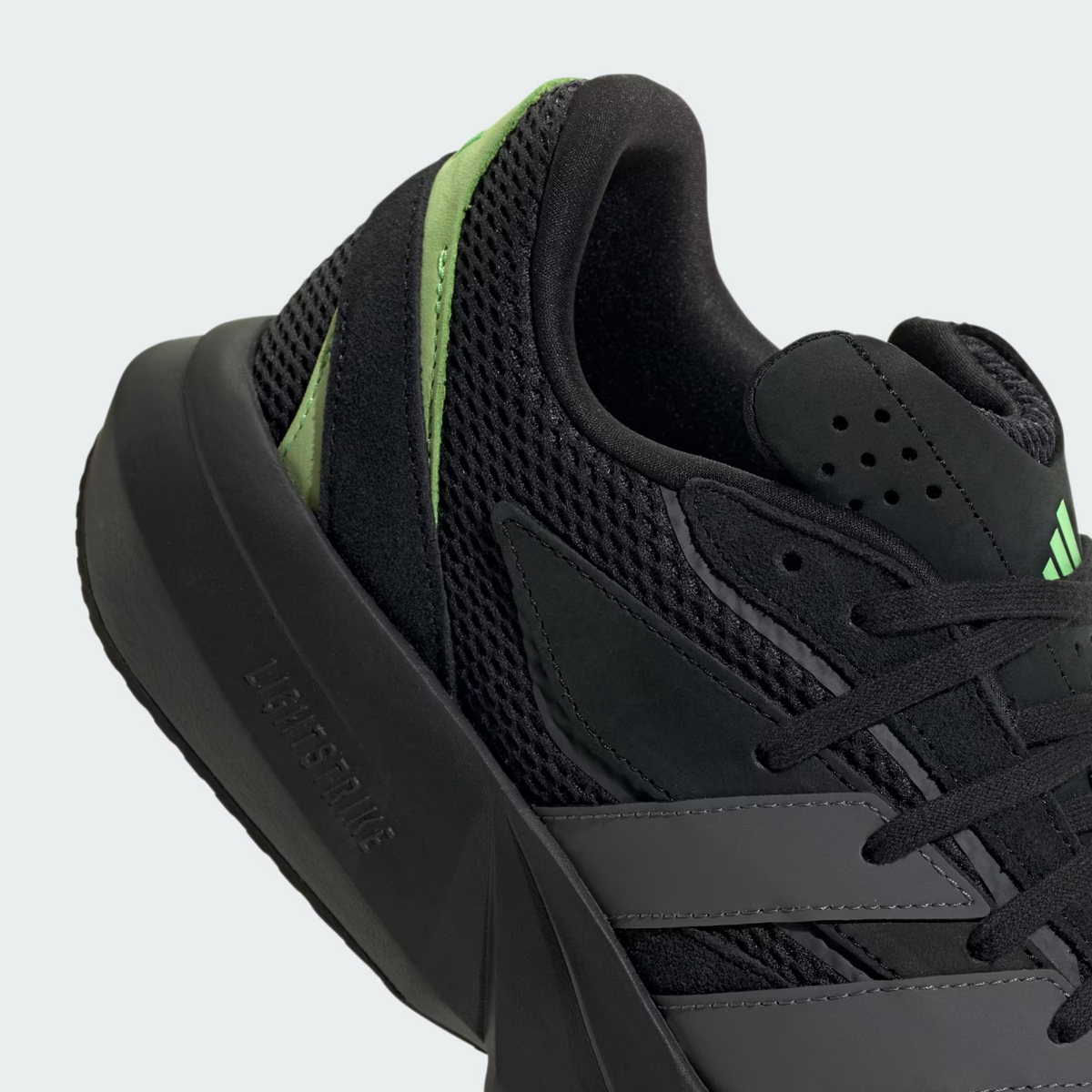 JR3465 adidas Lightblaze Core Black Grey Five Lime Burst (Men's)