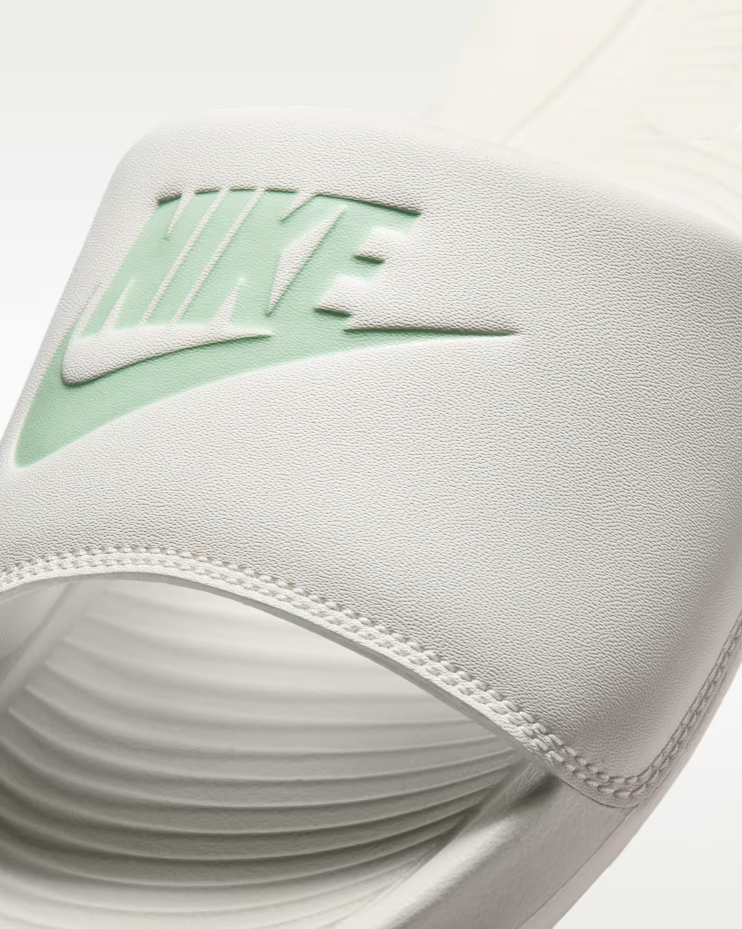 CN9677-109 Nike Victori One Slides "Sail/Cucumber Calm" (Women's)