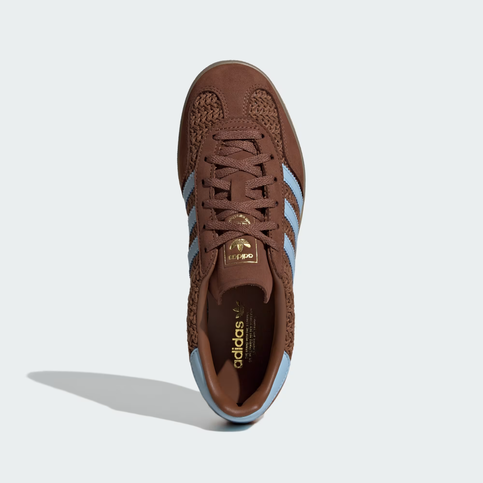 JS1417 adidas Originals  Gazelle Indoor Preloved Brown Clear Sky Gum (Women's)