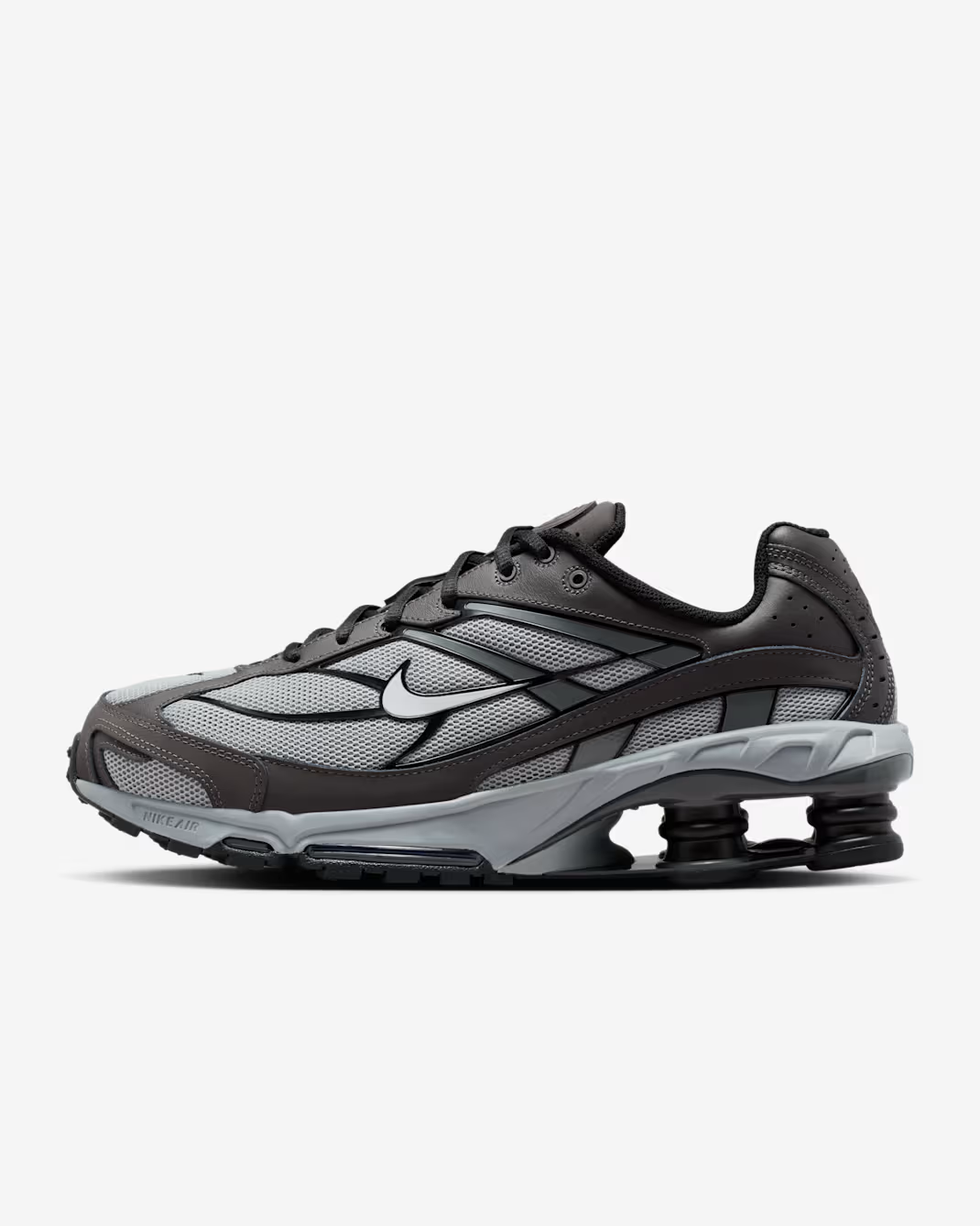 IO4296-001 Nike Shox R4 Ride 2 Light Smoke Grey Medium Ash Black (Men's)